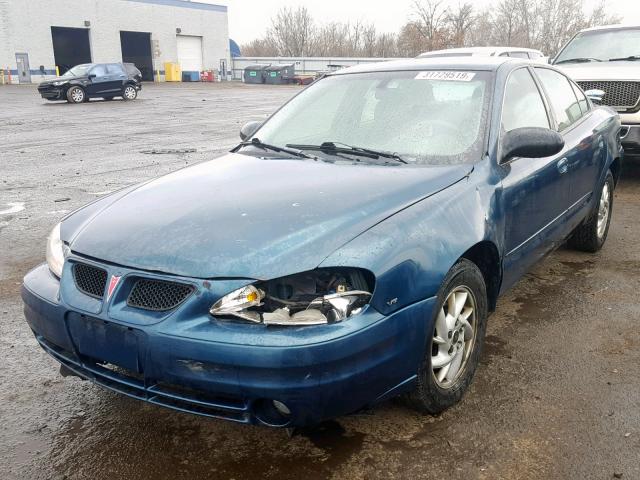 1G2NF52E63M525012 - 2003 PONTIAC GRAND AM S TURQUOISE photo 2