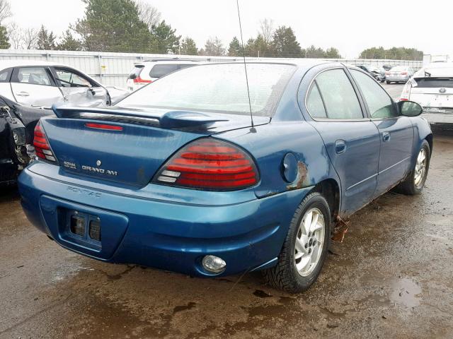 1G2NF52E63M525012 - 2003 PONTIAC GRAND AM S TURQUOISE photo 4