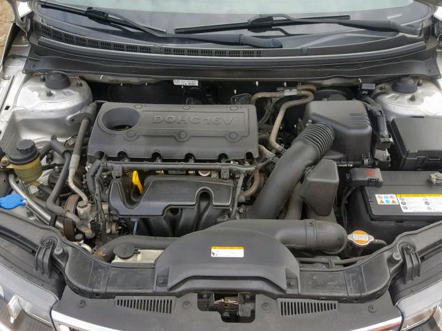 KNAFU4A27B5420377 - 2011 KIA FORTE EX SILVER photo 7