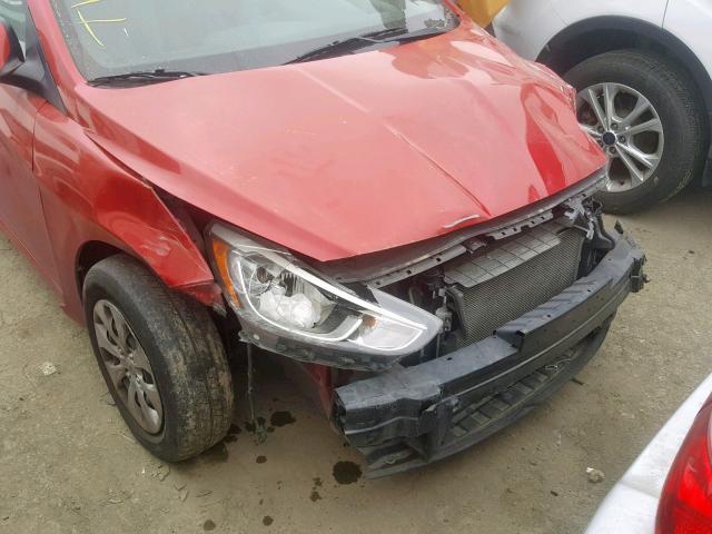 KMHCT4AE6GU949492 - 2016 HYUNDAI ACCENT SE RED photo 9