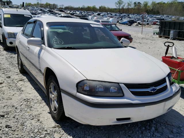 2G1WF52EX29108528 - 2002 CHEVROLET IMPALA WHITE photo 1