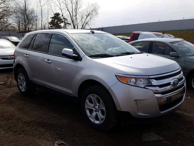 2FMDK3JC5EBA29565 - 2014 FORD EDGE SEL SILVER photo 1