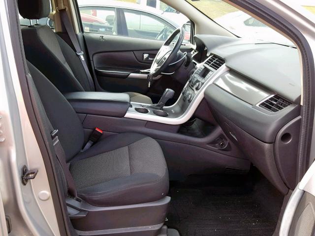 2FMDK3JC5EBA29565 - 2014 FORD EDGE SEL SILVER photo 5