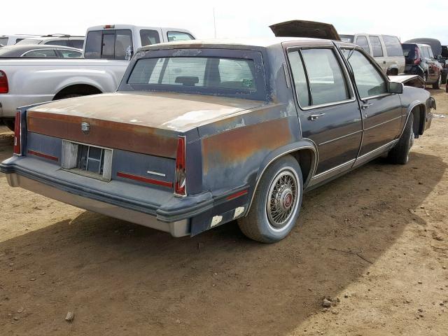 1G6CB6982E4207657 - 1985 CADILLAC FLEETWOOD BLUE photo 4