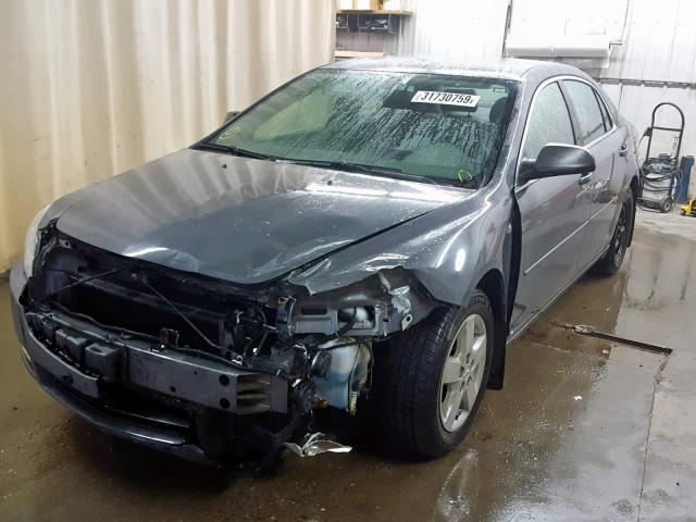 1G1ZG57B18F188228 - 2008 CHEVROLET MALIBU LS GRAY photo 2