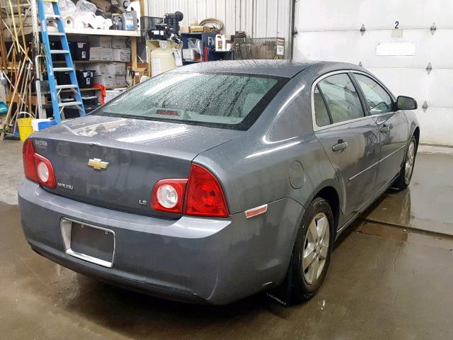 1G1ZG57B18F188228 - 2008 CHEVROLET MALIBU LS GRAY photo 4