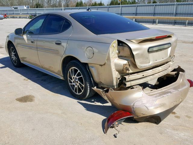 2G2WR544441177644 - 2004 PONTIAC GRAND PRIX GOLD photo 3