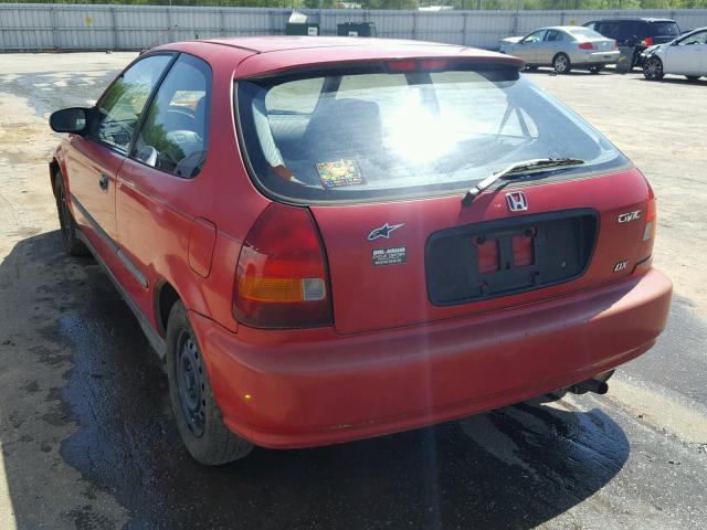 2HGEJ6346TH110587 - 1996 HONDA CIVIC DX RED photo 3