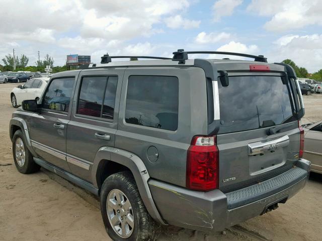 1J8HH58N88C155987 - 2008 JEEP COMMANDER GRAY photo 3