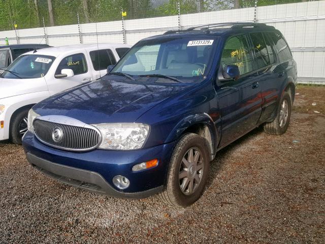 5GADT13S042314433 - 2004 BUICK RAINIER CX BLUE photo 2