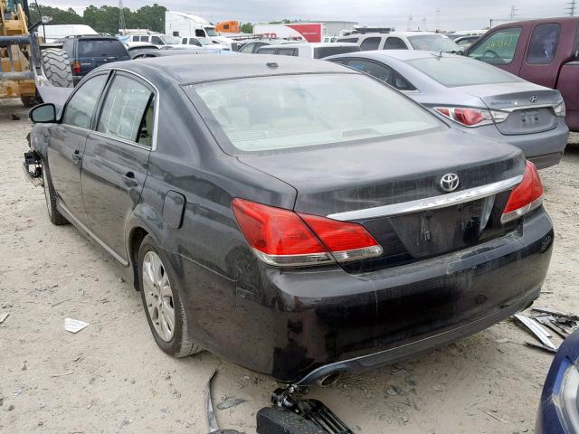 4T1BK3DBXBU396185 - 2011 TOYOTA AVALON BAS BLACK photo 3