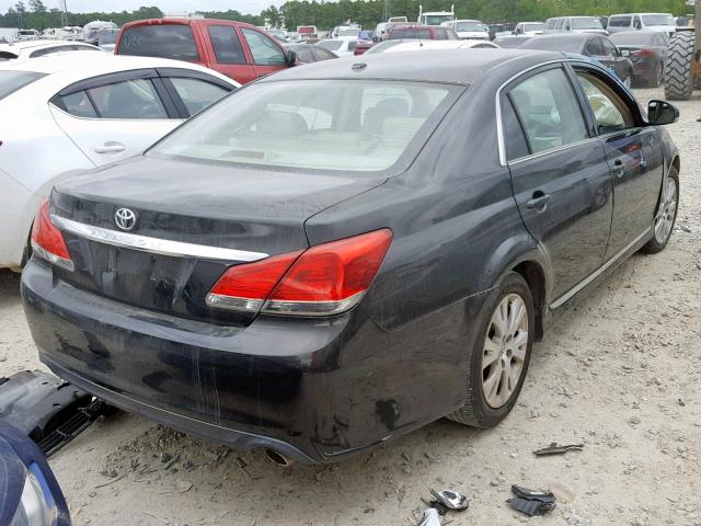 4T1BK3DBXBU396185 - 2011 TOYOTA AVALON BAS BLACK photo 4