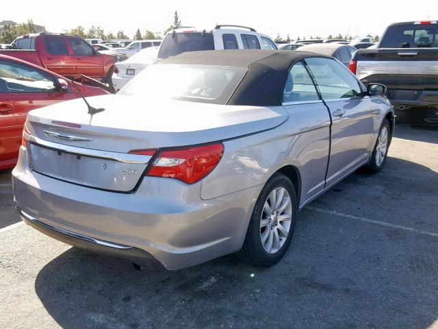 1C3BCBEB2DN533003 - 2013 CHRYSLER 200 TOURIN GRAY photo 4