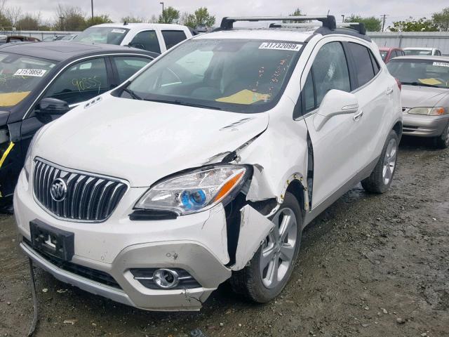 KL4CJDSB6FB092366 - 2015 BUICK ENCORE PRE WHITE photo 2