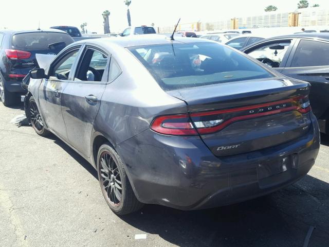 1C3CDFBB5FD226821 - 2015 DODGE DART SXT GRAY photo 3