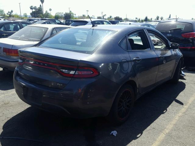 1C3CDFBB5FD226821 - 2015 DODGE DART SXT GRAY photo 4