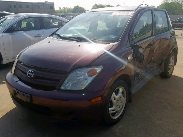 JTKKT604X50080770 - 2005 TOYOTA SCION XA PURPLE photo 2