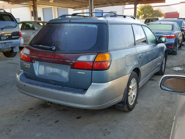 4S3BH806127607426 - 2002 SUBARU LEGACY OUT GREEN photo 4