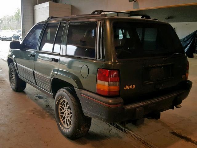 1J4GZ78Y6SC537166 - 1995 JEEP GRAND CHER GREEN photo 3