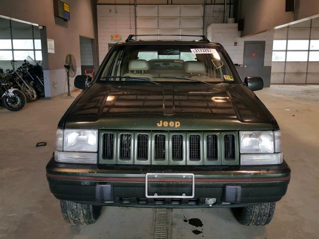 1J4GZ78Y6SC537166 - 1995 JEEP GRAND CHER GREEN photo 9