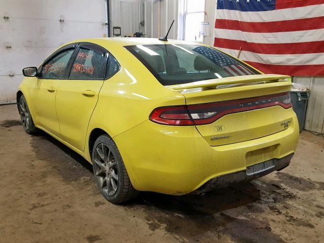 1C3CDFBAXDD143096 - 2013 DODGE DART SXT GREEN photo 3