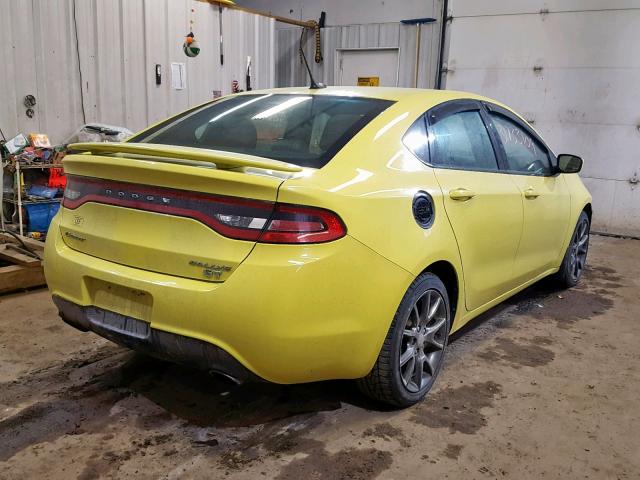 1C3CDFBAXDD143096 - 2013 DODGE DART SXT GREEN photo 4