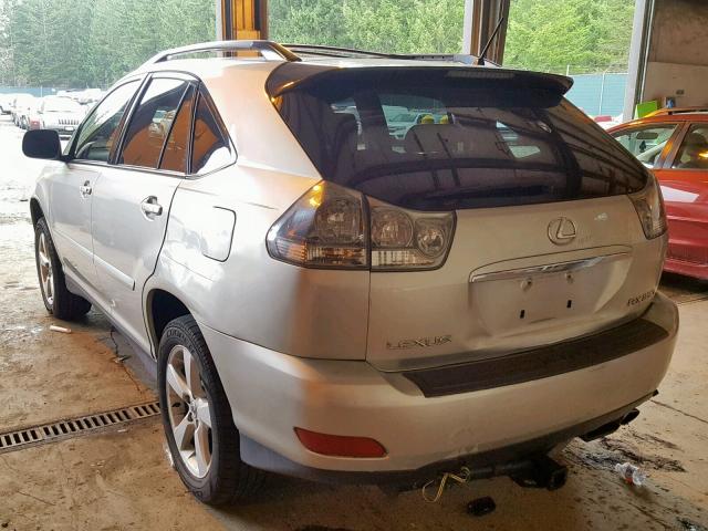 JTJHA31UX40049969 - 2004 LEXUS RX330 AWD SILVER photo 3