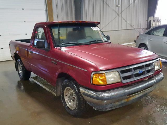 1FTCR10A0PUB62358 - 1993 FORD RANGER RED photo 1