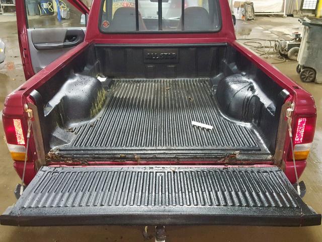 1FTCR10A0PUB62358 - 1993 FORD RANGER RED photo 6