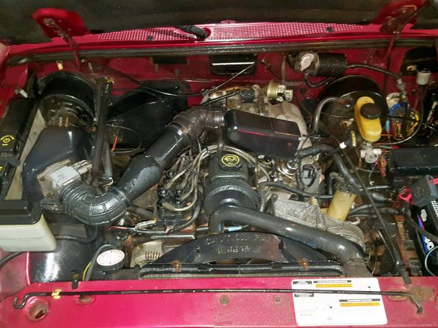 1FTCR10A0PUB62358 - 1993 FORD RANGER RED photo 7