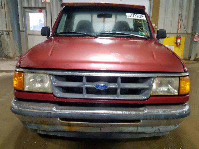 1FTCR10A0PUB62358 - 1993 FORD RANGER RED photo 9