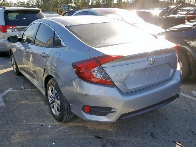 2HGFC2F51JH501364 - 2018 HONDA CIVIC LX SILVER photo 3