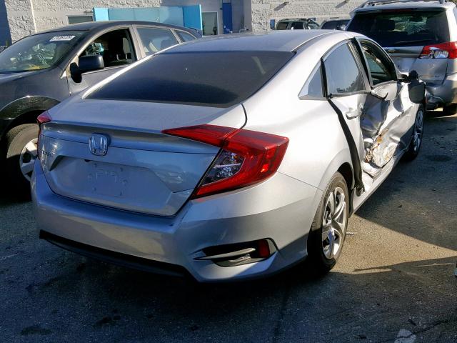 2HGFC2F51JH501364 - 2018 HONDA CIVIC LX SILVER photo 4