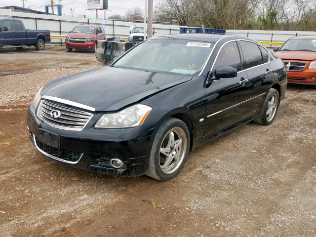 JNKBY01F09M750183 - 2009 INFINITI M45 BLACK photo 2