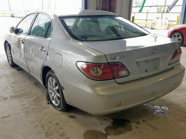 JTHBA30G145022441 - 2004 LEXUS ES 330 SILVER photo 3