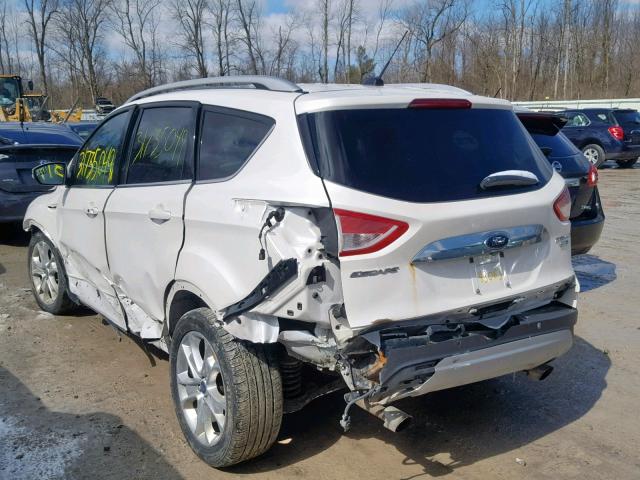 1FMCU9JX6EUC82769 - 2014 FORD ESCAPE TIT WHITE photo 3