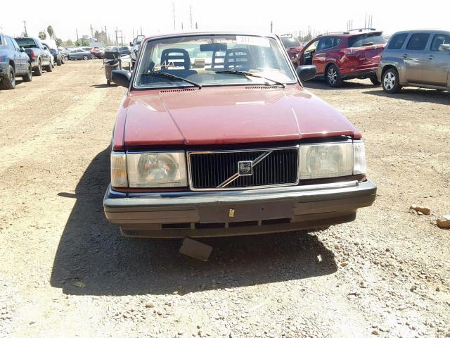 YV1AA884XL1394588 - 1990 VOLVO 240 BASE RED photo 9