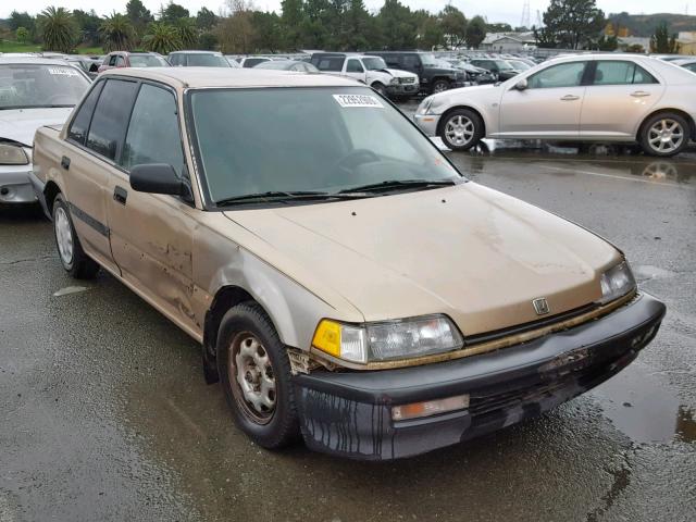 1HGED3646LL020344 - 1990 HONDA CIVIC DX TAN photo 1