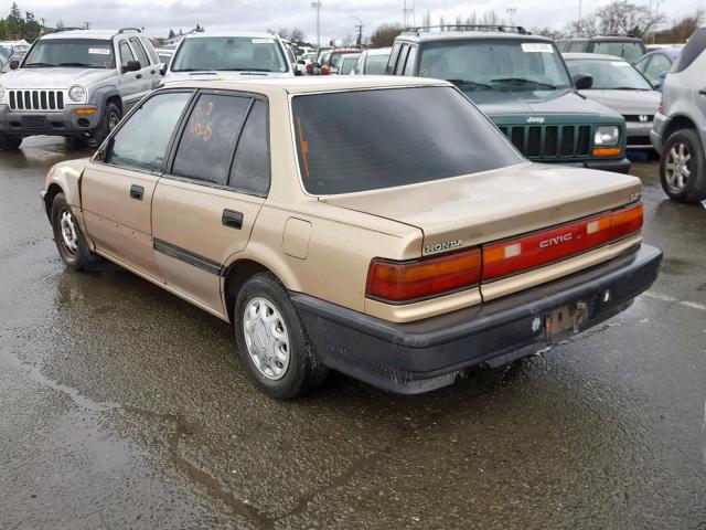 1HGED3646LL020344 - 1990 HONDA CIVIC DX TAN photo 3