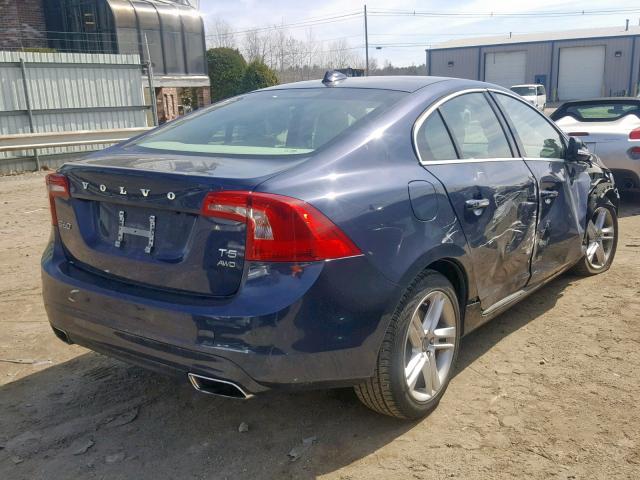 YV1612TK7F1347919 - 2015 VOLVO S60 PREMIE BLUE photo 4