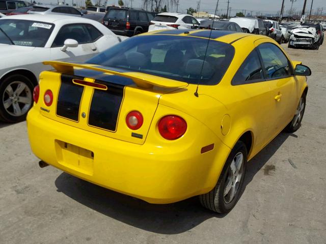 1G1AL18FX87156326 - 2008 CHEVROLET COBALT LT YELLOW photo 4