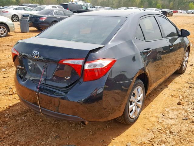 5YFBURHE4EP089022 - 2014 TOYOTA COROLLA L BLACK photo 4