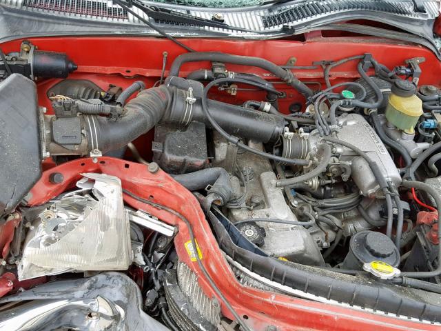 4TANL42N1WZ049561 - 1998 TOYOTA TACOMA RED photo 7