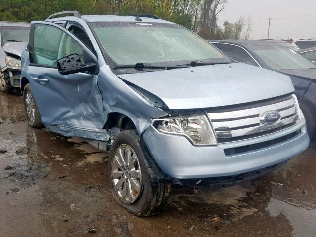 2FMDK38C08BA13865 - 2008 FORD EDGE SEL BLUE photo 1