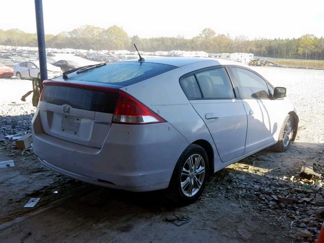 JHMZE2H71AS038685 - 2010 HONDA INSIGHT EX WHITE photo 4