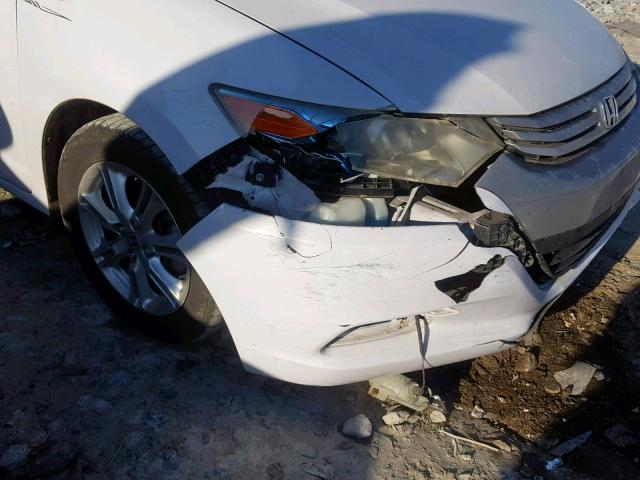 JHMZE2H71AS038685 - 2010 HONDA INSIGHT EX WHITE photo 9