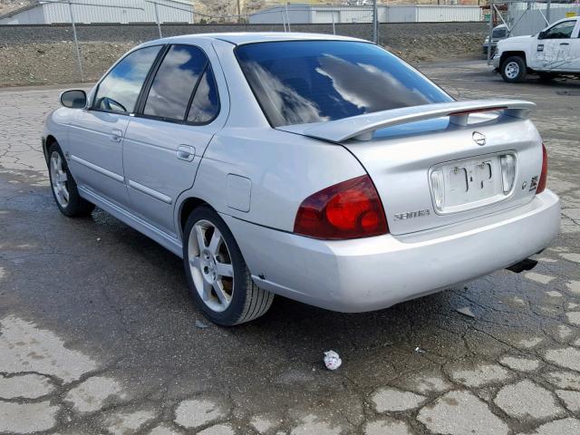 3N1AB51D16L544499 - 2006 NISSAN SENTRA SE- SILVER photo 3