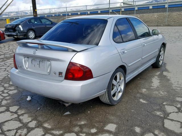 3N1AB51D16L544499 - 2006 NISSAN SENTRA SE- SILVER photo 4