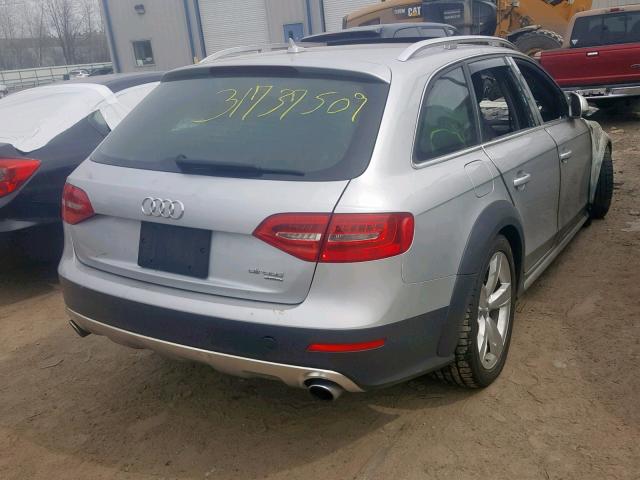 WA1UFAFL1DA229174 - 2013 AUDI A4 ALLROAD SILVER photo 4