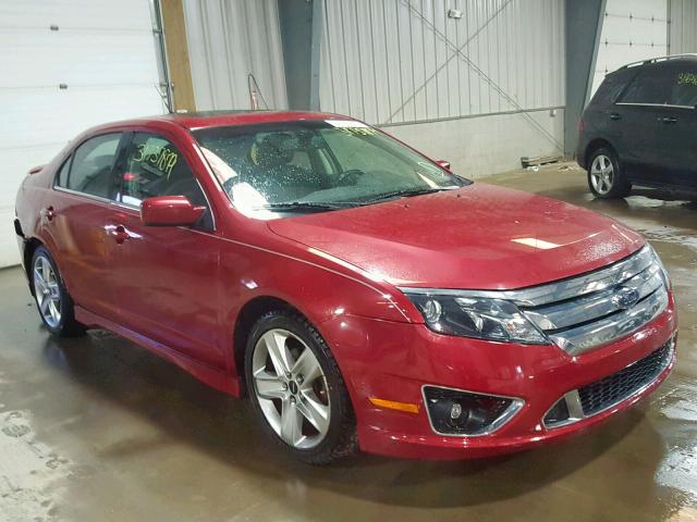 3FAHP0KC1AR164645 - 2010 FORD FUSION SPO RED photo 1